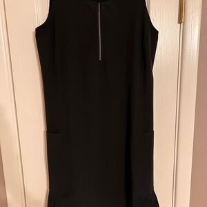 Chico's Sleeveless Black Travelers Dress with Zipper